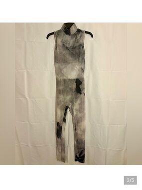 Weissman unravel unitard gray